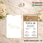 Dik Beyaz Baskılı Davetiye – DB724 (Kopya)