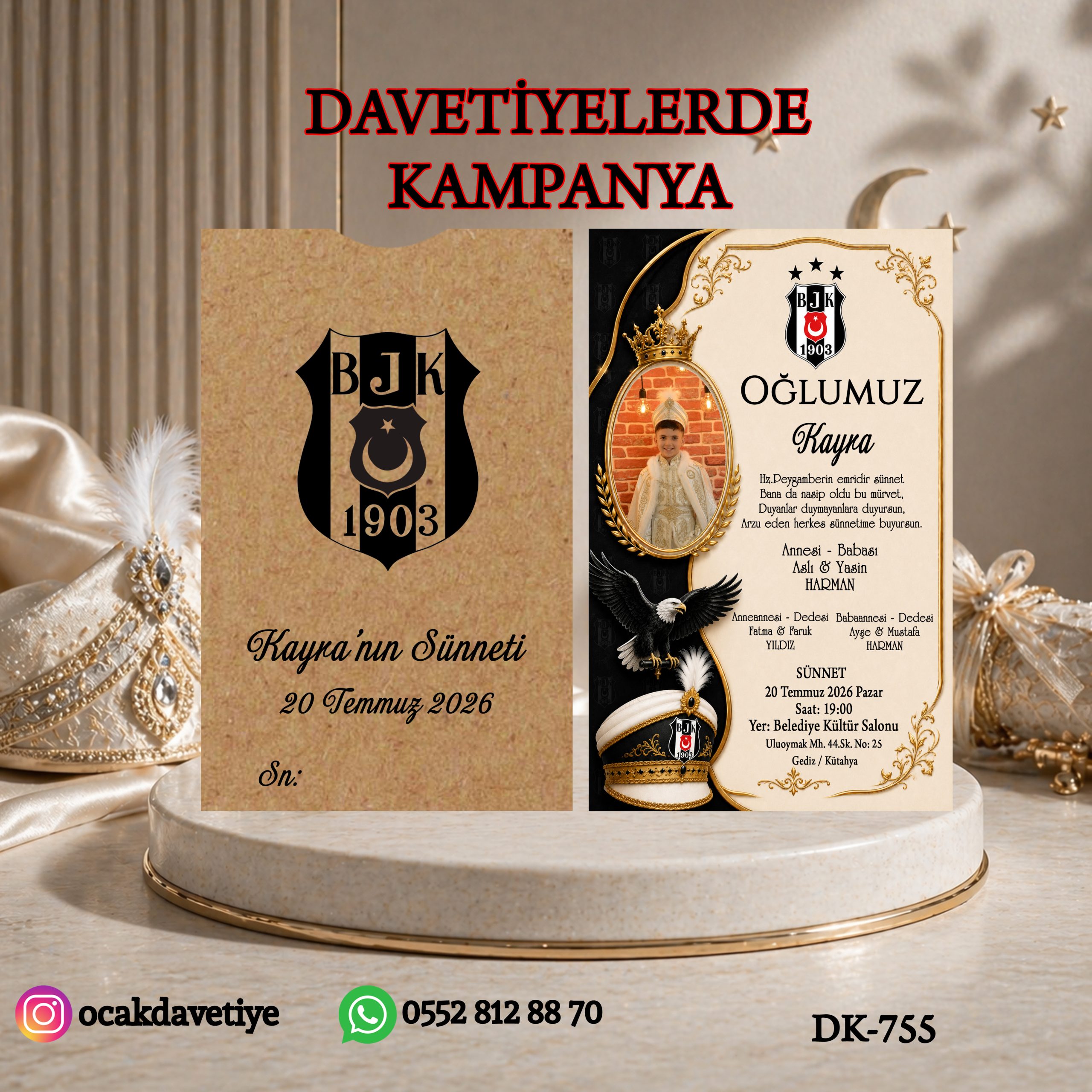 Dik Baskılı Kraft Zarflı – DK-754 (Kopya)