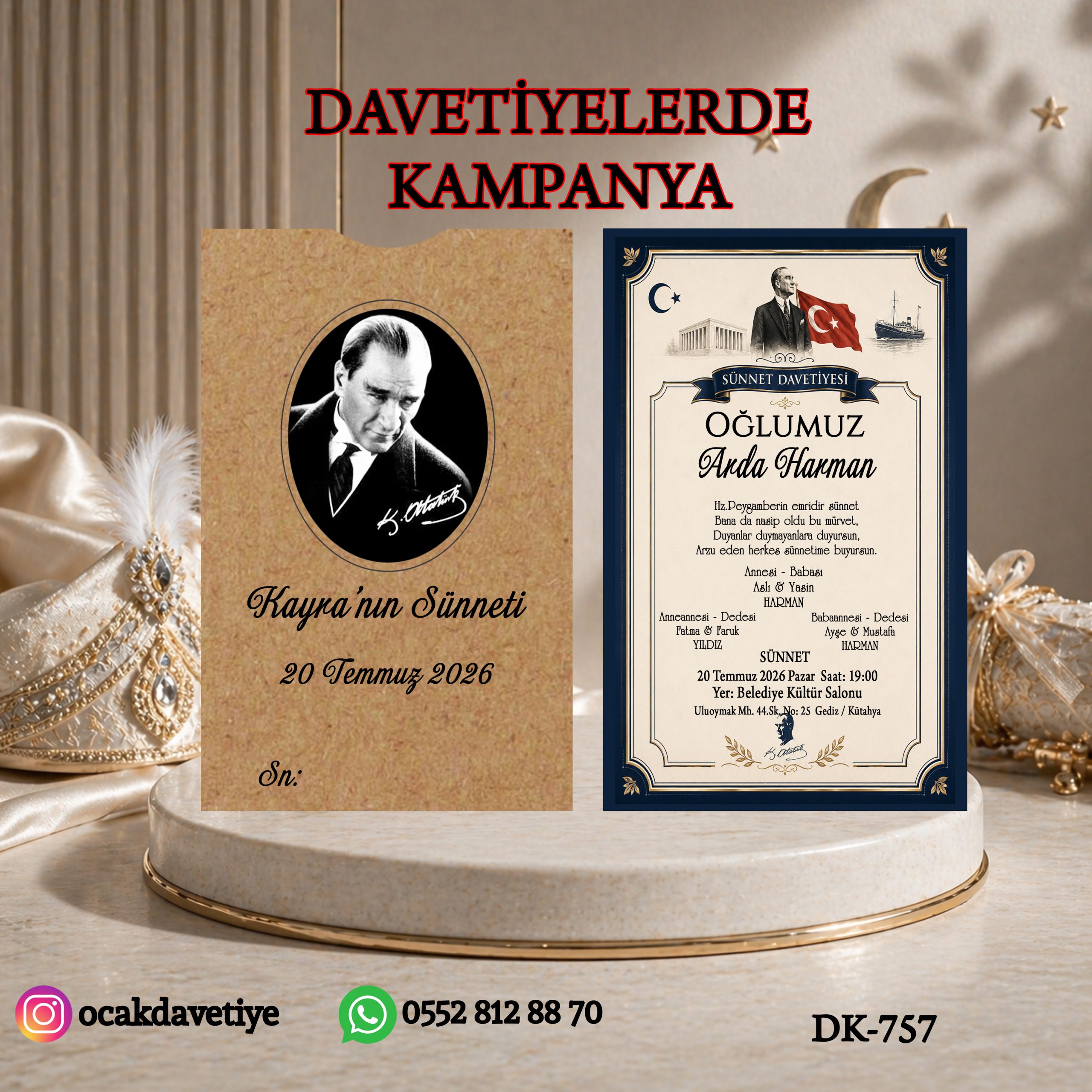 Dik Baskılı Kraft Zarflı – DK-756 (Kopya)